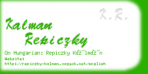 kalman repiczky business card